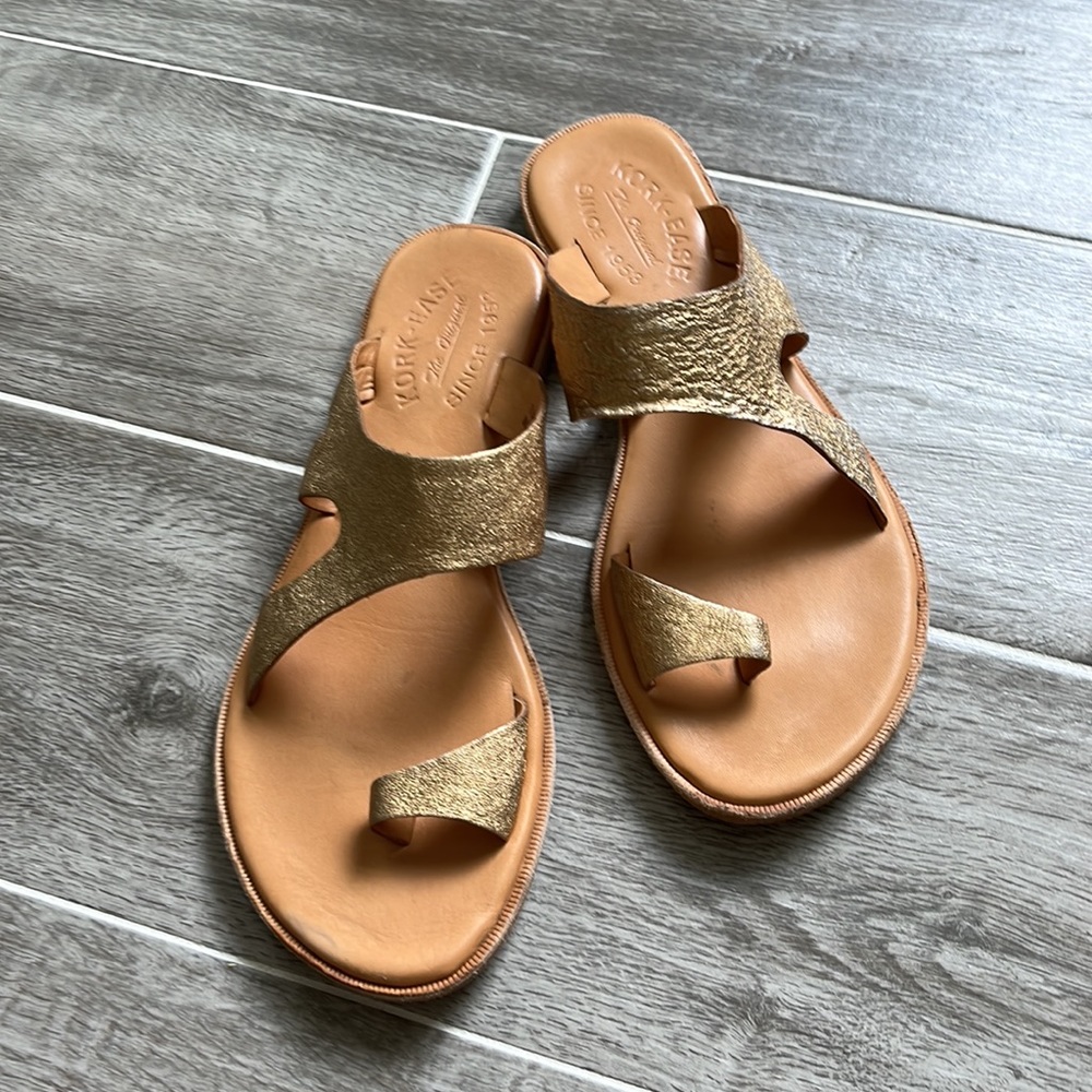 Kork-Ease Metallic Leather Sandal 7 - Picture 2 of 7